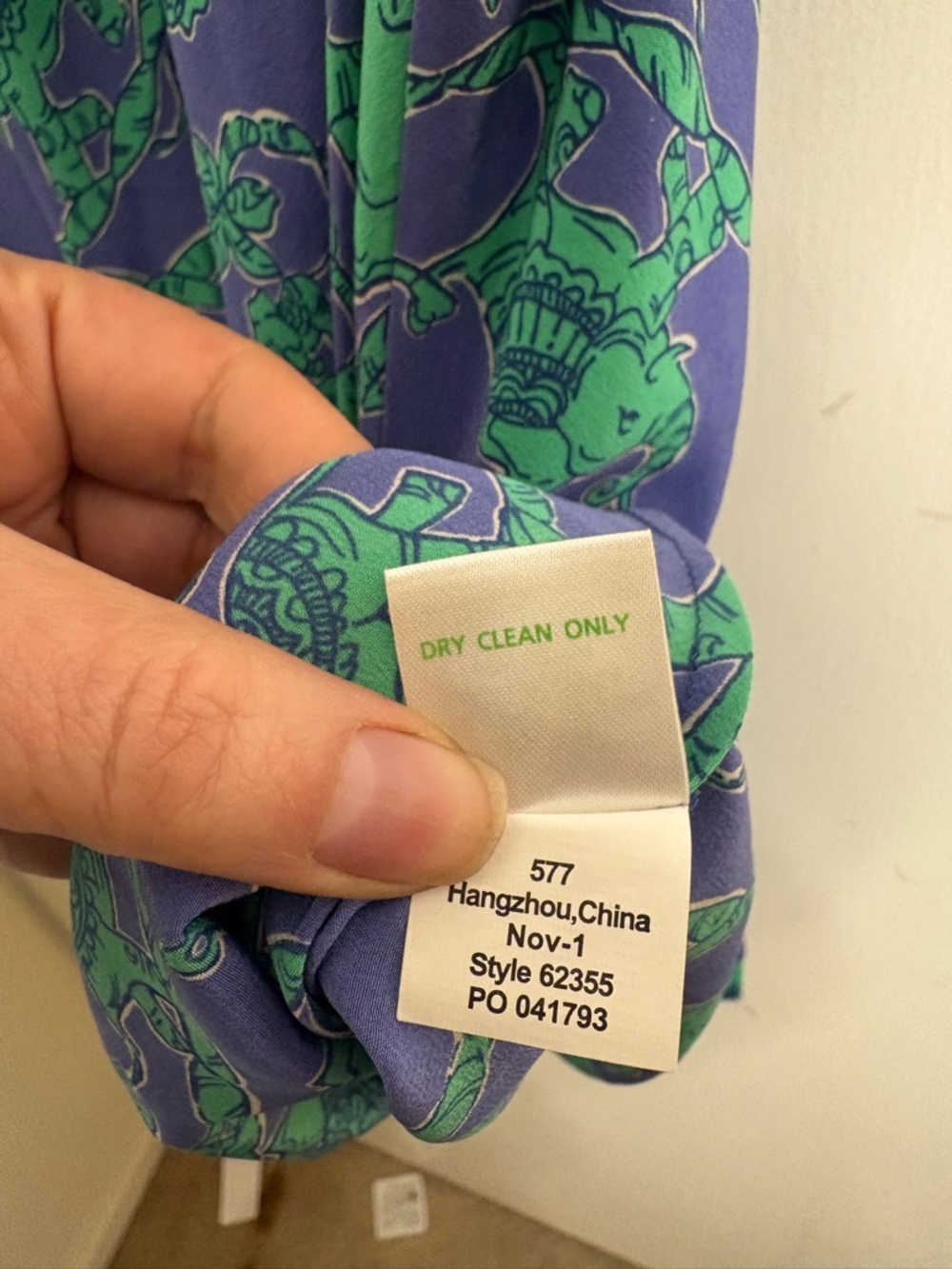 Lilly Pulitzer Silk Elephant Print Chain Strap Top - Picture 7 of 14